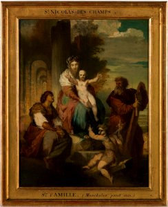 Xavier-Alphonse Monchablon - Esquisse pour l'église Saint-Nicolas -des-Champs , La Sainte-Famille - PPP4743 - Musée des Beaux-Arts de la ville de Paris