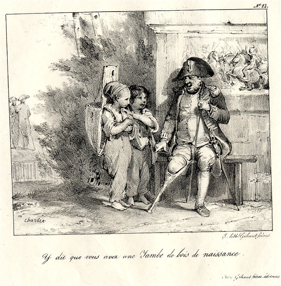 Y dit que vous avez une jambe de bois de naissance (BM 1930,0118.15)
