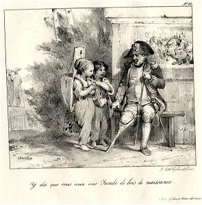 Y dit que vous avez une jambe de bois de naissance (BM 1930,0118.15)