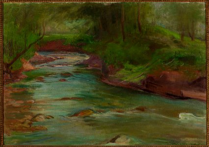 Władysław Ślewiński - Mountain stream – in the Tatra Mountains below Mt Nosal - MP 216 MNW - National Museum in Warsaw