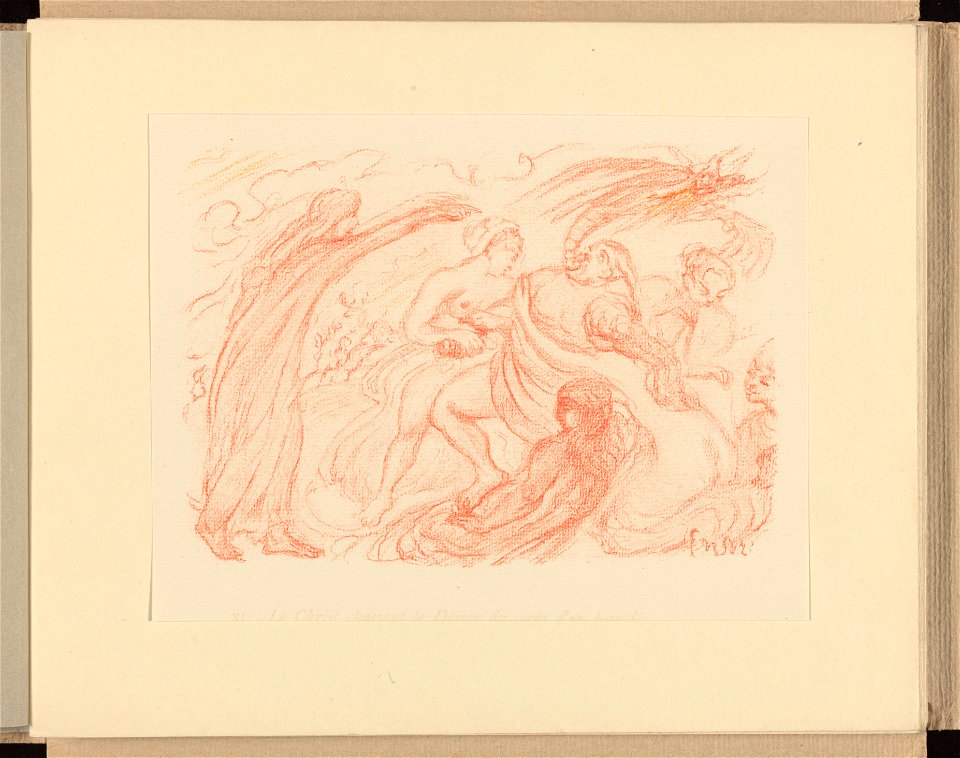 XI. Le Christ chassant le Démon du corps d'un possédé , print by James Ensor, , Prints Department, Royal Library of Belgium, III 59887 B (12)