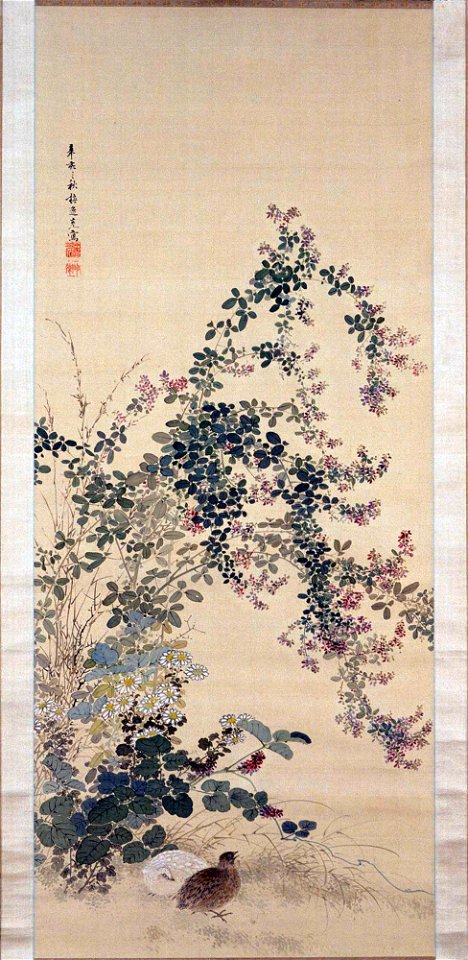 Yamamoto Baiitsu - Bush Clover and Quails - 82.43 - Detroit Institute of Arts