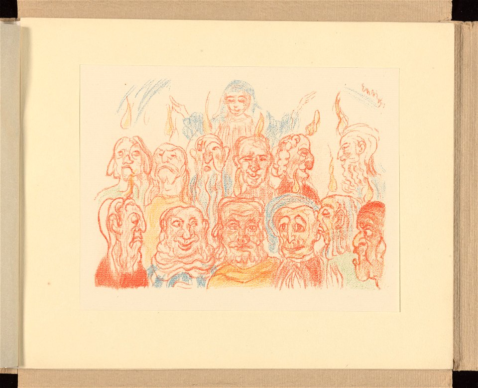 XXIX. Le Saint Esprit éclairant les Apôtres , print by James Ensor, , Prints Department, Royal Library of Belgium, III 59887 B (30)