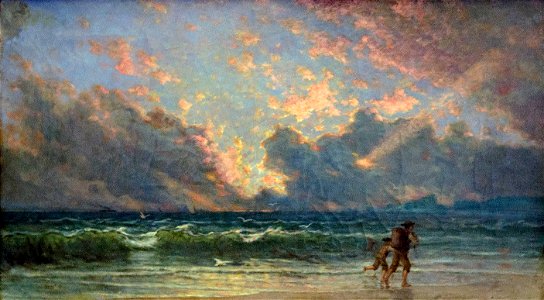 Yan' Dargent 1865-70 Le soir aux grèves de Roscoff
