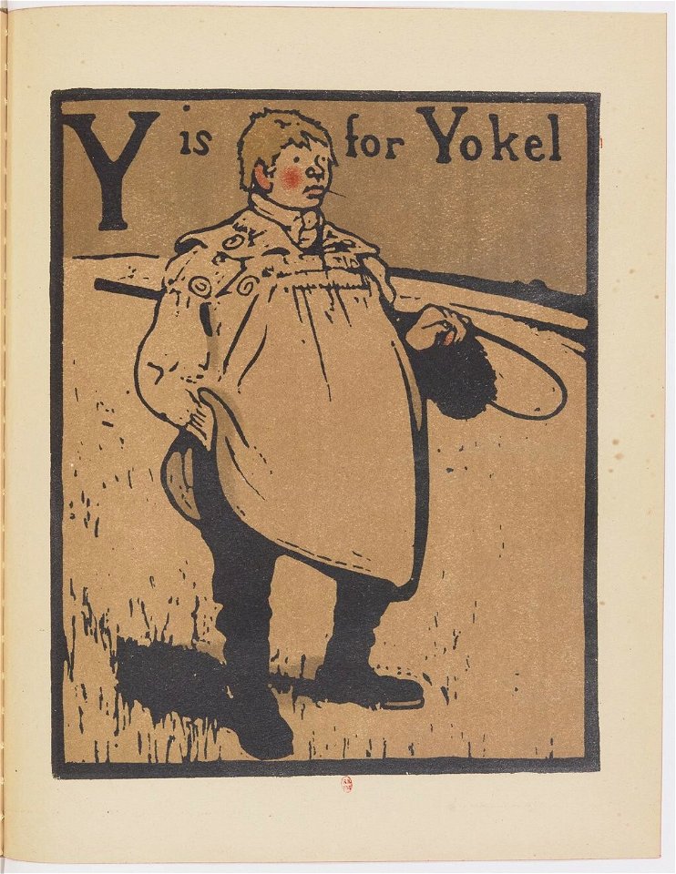 Y is for Yokel - An Alphabet by William Nicholson (1899)