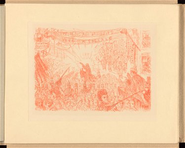 XV. L'entrée à Jérusalem , print by James Ensor, , Prints Department, Royal Library of Belgium, III 59887 B (16)