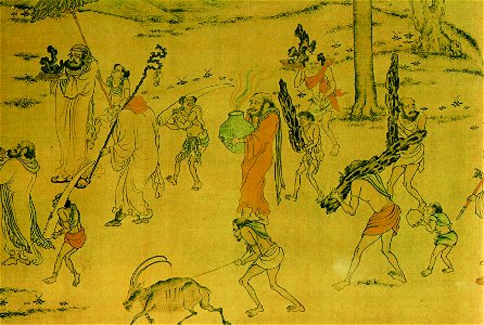 Yan Liben-Tribute Bearers, detail