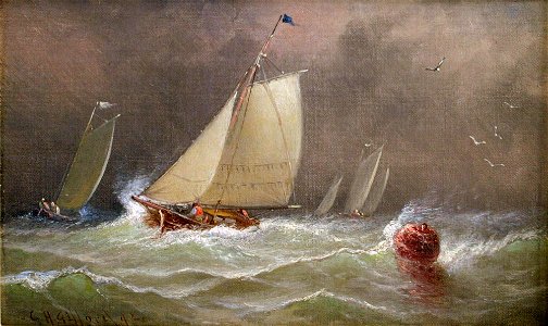 Yacht Race Round the Mark, by Charles Henry Gifford 8382