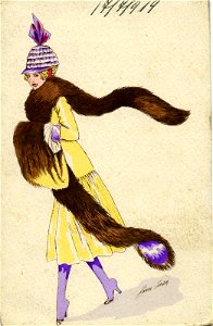 Xavier Sager Woman with fur 1