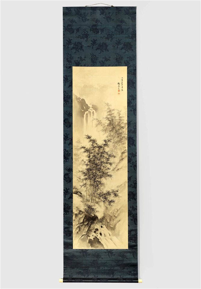 Yamamoto Baiitsu - Summer Bamboo by a Waterfall - 2012.148 - Museum of Fine Arts