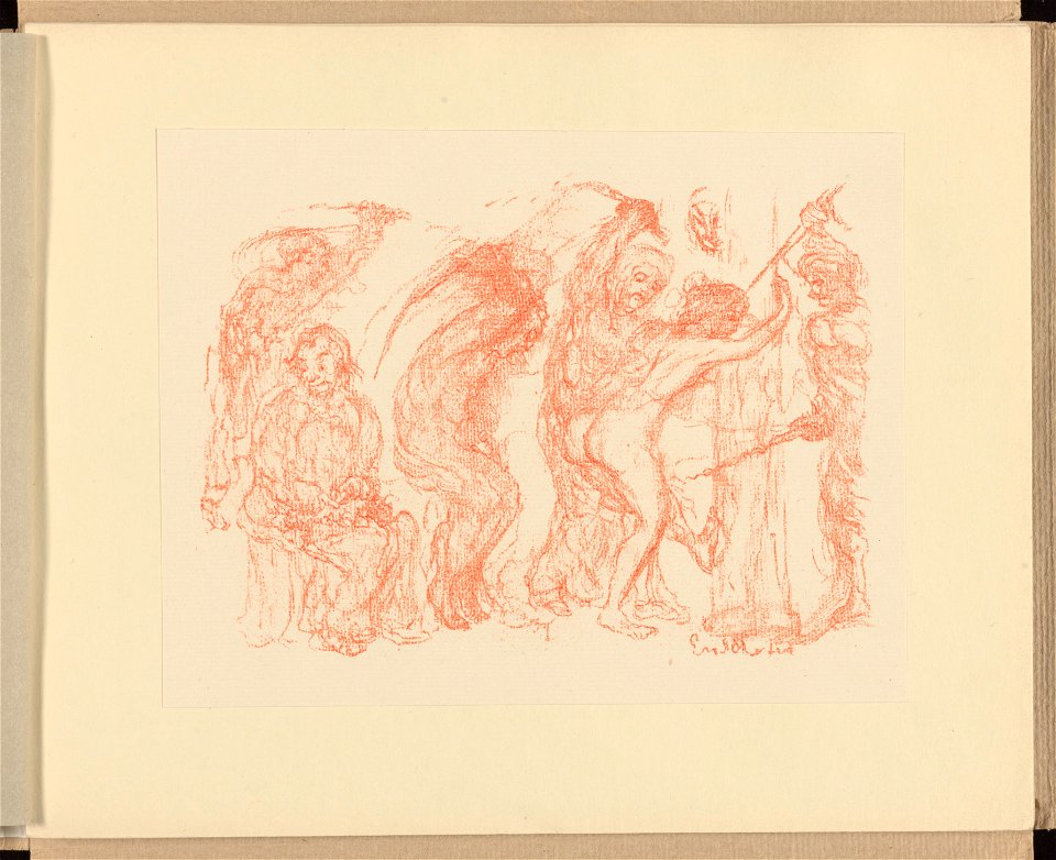 XX. La Flagellation , print by James Ensor, , Prints Department, Royal Library of Belgium, III 59887 B (21)