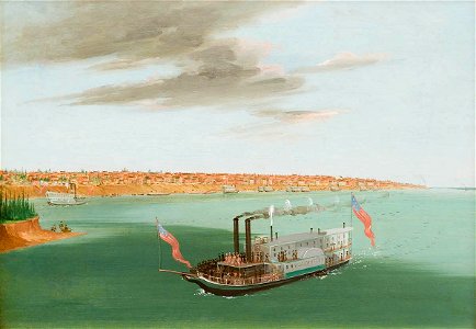 Yellow-Stone at St. Louis, by George Catlin
