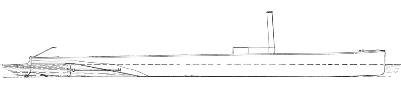 Yarrow stern flap, loaded to 28 inches draught (Rankin Kennedy, Modern Engines, Vol V)