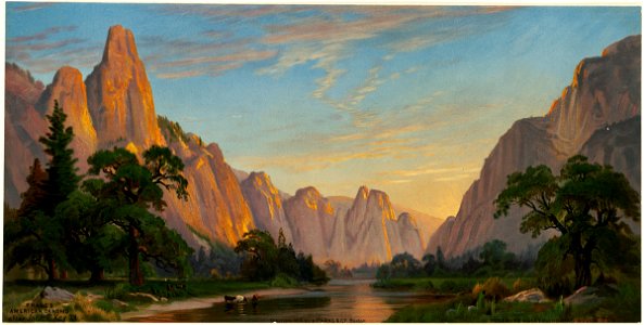 Yosemite Valley, Looking West 2 (Boston Public Library)
