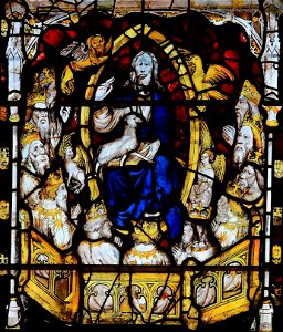 York Minster - Lamb taking book