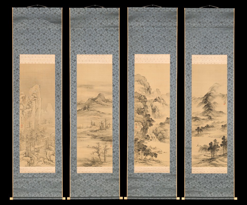 Yamamoto Baiitsu - Landscapes of the Four Seasons - 2015.300.190a–d - Metropolitan Museum of Art