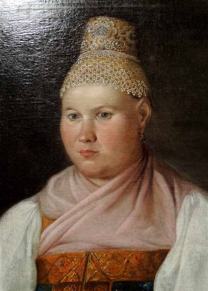 Yamschikova by anonim (19 c., Tver gallery) detail