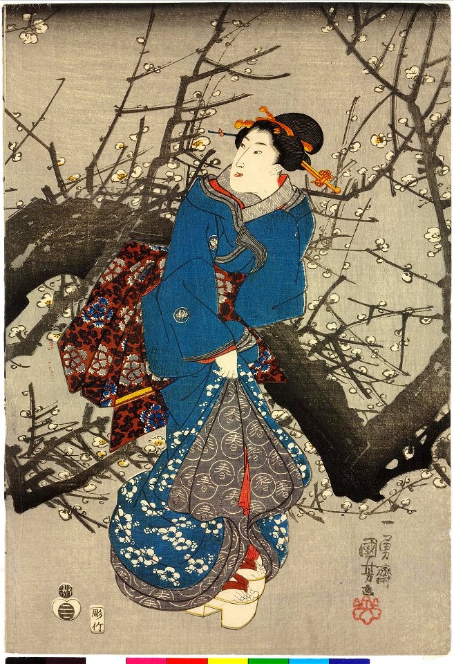 Yoru no ume 夜の梅 (Plum Tree at Night) (BM 2008,3037.18609)