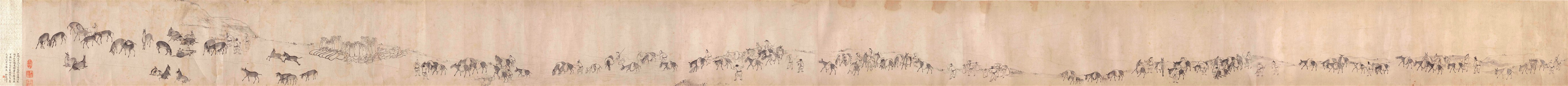 Yin Ye - One-hundred Donkeys Transporting Grain - 2008.257 - Indianapolis Museum of Art