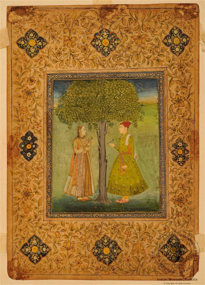 Young Jodh bai with Jahangir