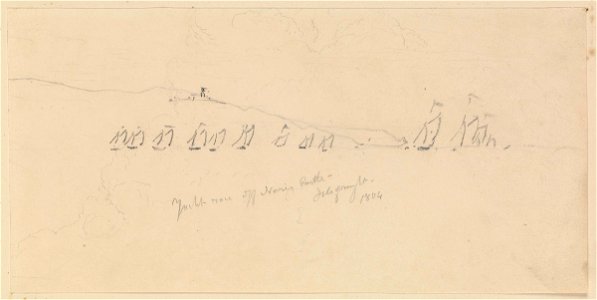 Yacht race off Noris Castle Isle of Wight 1804 RMG PY3782