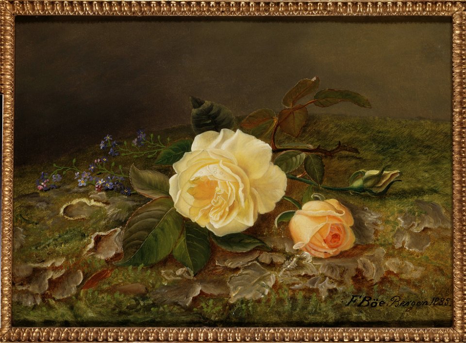 Yellow Roses (Frants Diderik Böe) - Nationalmuseum - 23905
