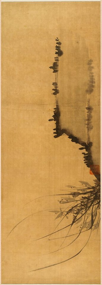 Yi Ha-ŭng (also known as Taewŏn’gun) - Orchids and Rocks - 2005.99.1 - Harvard Art Museums
