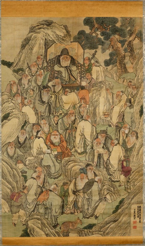 Yosa Buson 与謝蕪村 - One Hundred Old Men - 2020-377 - Princeton University Art Museum