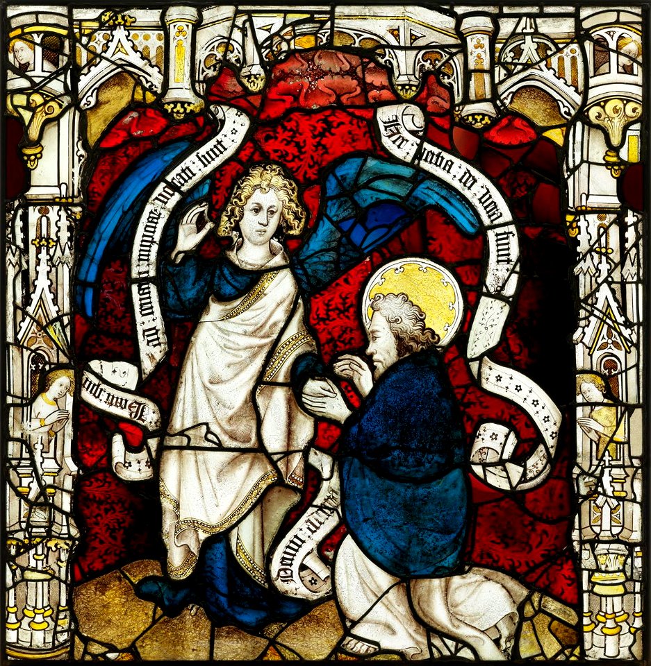 York Minster - Angel Bids St John Write (Rev 19, 9-10)