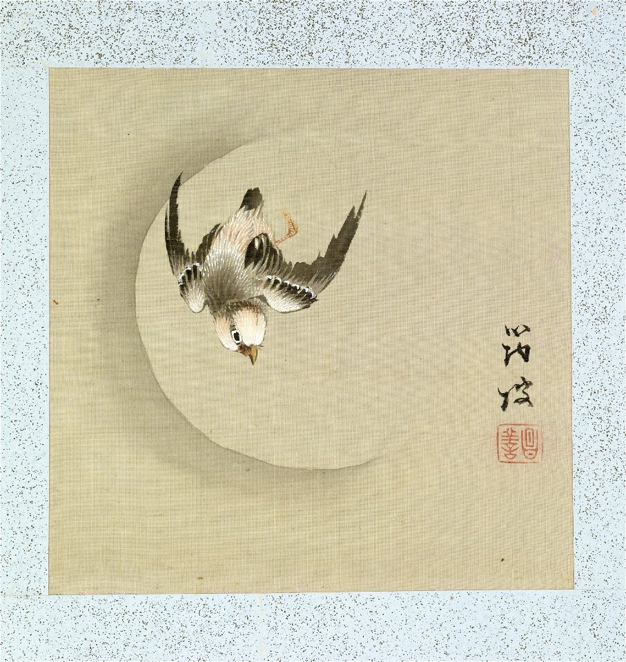 Yoshizawa Setsuan - Leaf from Album Depicting Birds, Flowers, Landscapes, and Flower Pots - Walters 3517414A