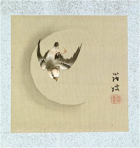 Yoshizawa Setsuan - Leaf from Album Depicting Birds, Flowers, Landscapes, and Flower Pots - Walters 3517414A