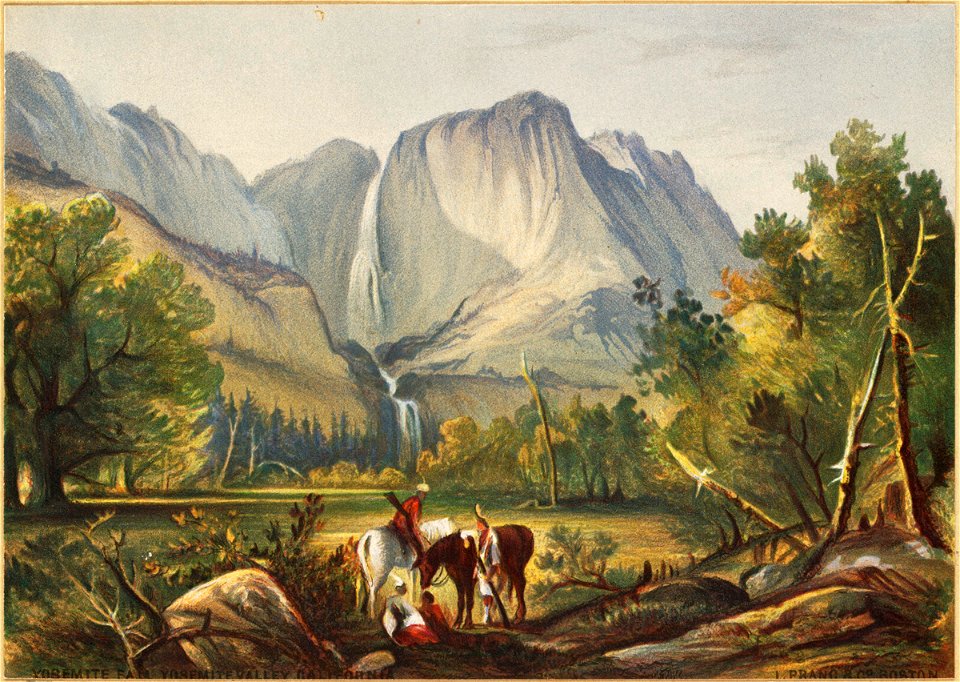 Yosemite Fall, Yosemite Valley, California (Boston Public Library)