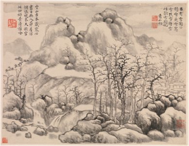 Yun Xiang - Snowscape, from Album for Zhou Lianggong - 2015.784.5 - Metropolitan Museum of Art