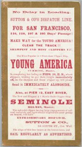 YOUNG AMERICA Clipper ship sailing card HN002806aA (1)