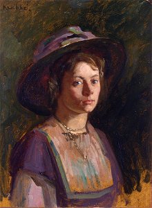 Young lady by Heinrich M Krabbé