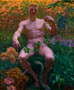 Kristian Zahrtmann, Adam i Paradis, 1914, privateje