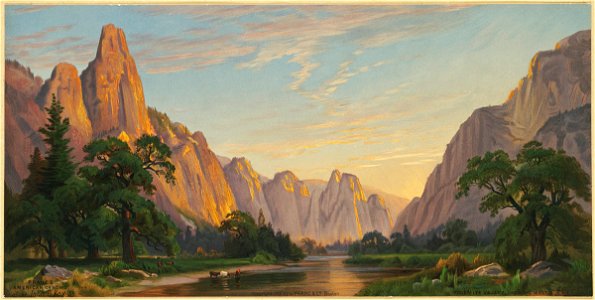 Yosemite Valley, Looking West (Boston Public Library)