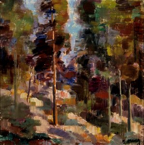 Yrjö Ollila - Forest Landscape - A-2002-386 - Finnish National Gallery