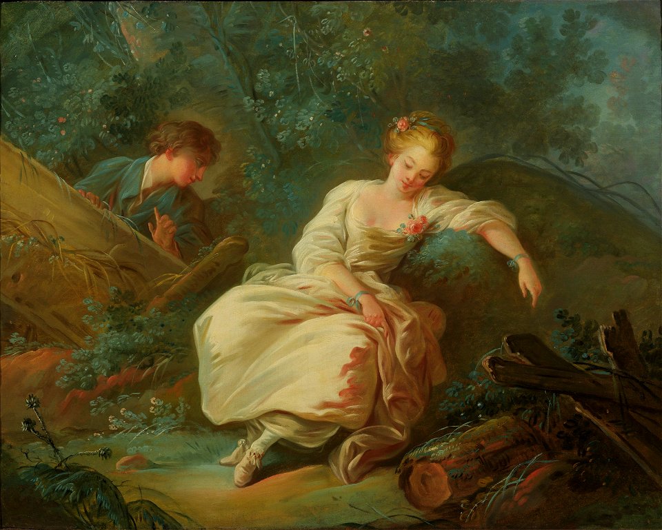 Young Couple in a Landscape (Jean-Baptiste Huet) - Nationalmuseum - 23722