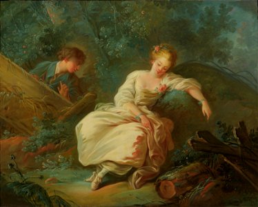 Young Couple in a Landscape (Jean-Baptiste Huet) - Nationalmuseum - 23722