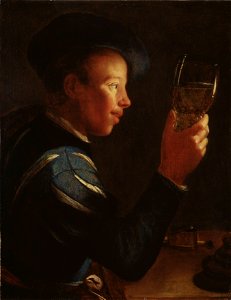 Young Man with a Glass Goblet (Willem van der Vliet) - Nationalmuseum - 17392