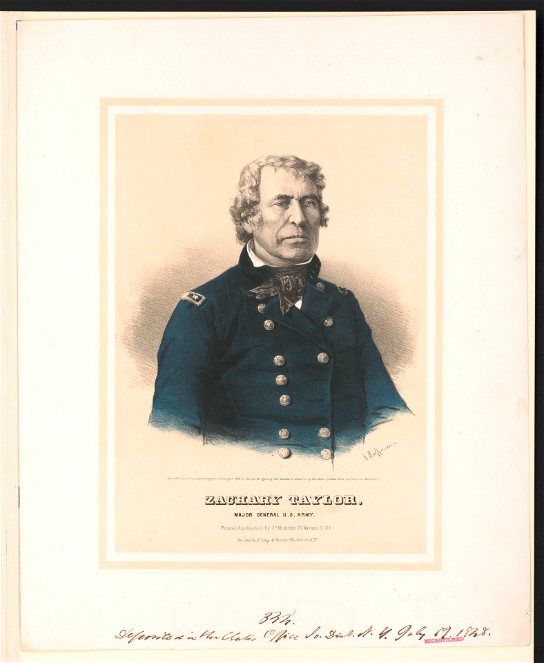 Zachary Taylor. Major general U.S. Army - A. Hoffmann. LCCN2013645212