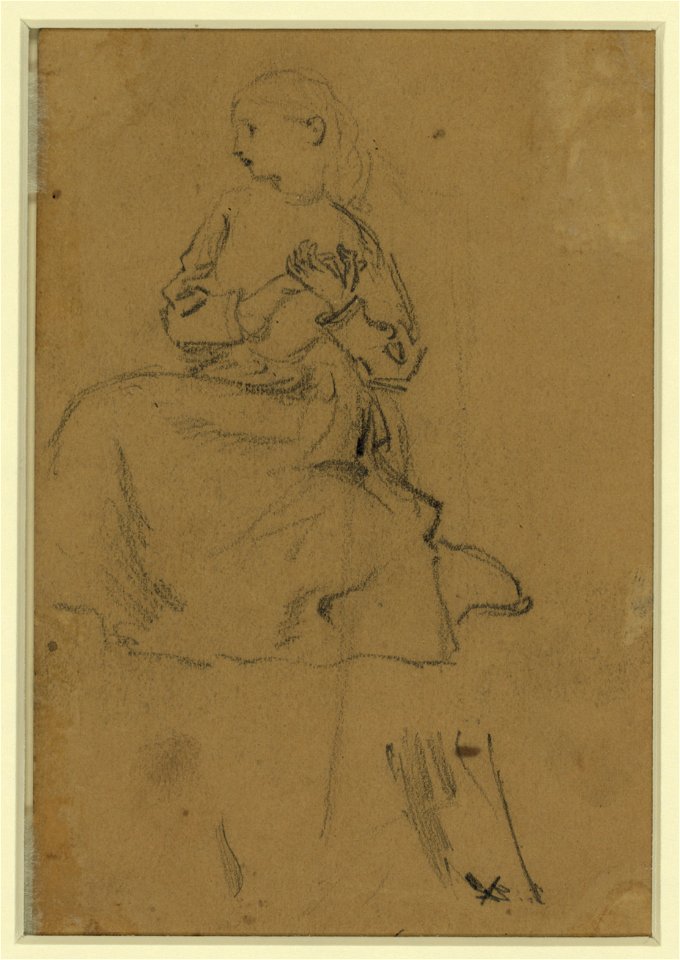 Young girl with clasped hands LCCN2004660086