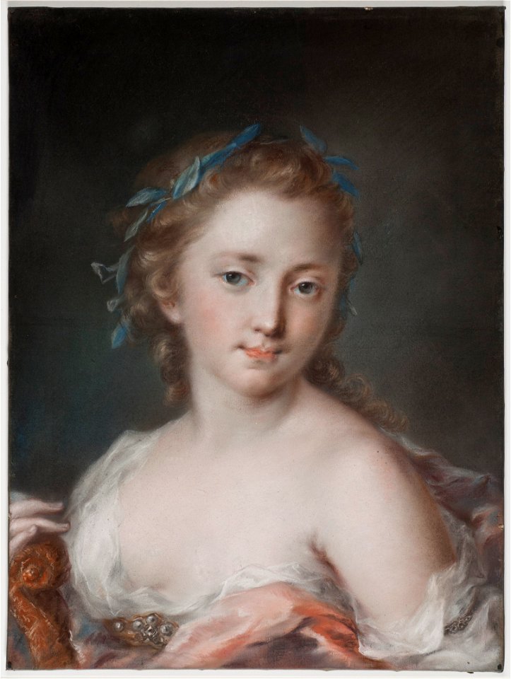 Young Woman with a Wreath of Laurels (Rosalba Carriera ...