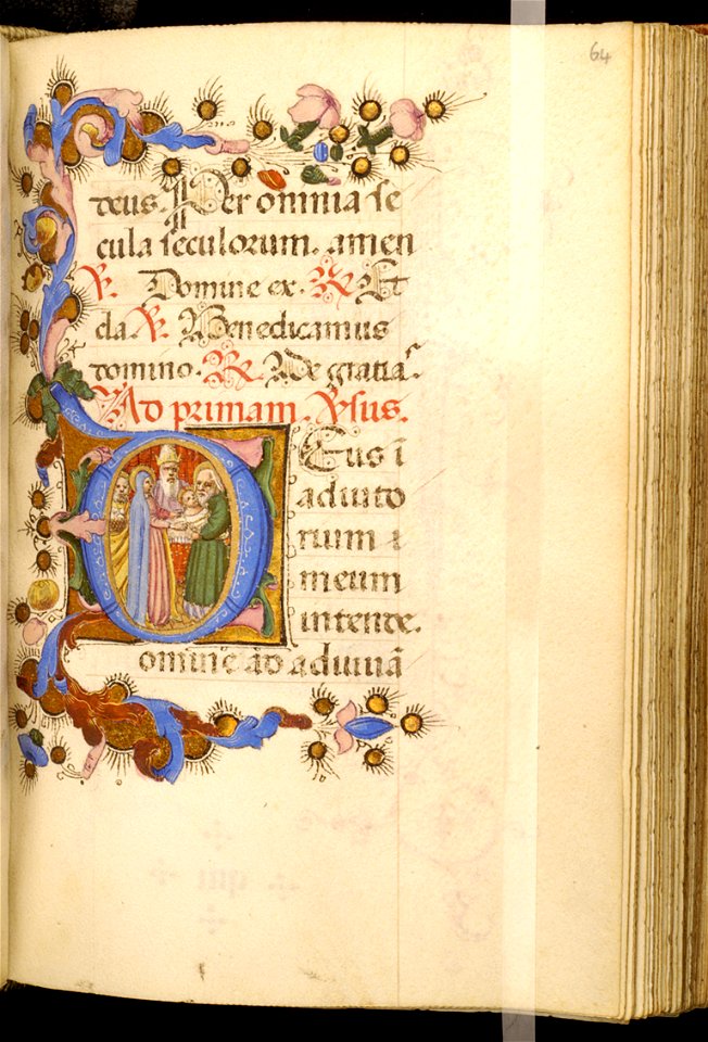 Zanobi di Benedetto Strozzi - Leaf from Adimari Book of Hours - Walters W76764R - Open Obverse