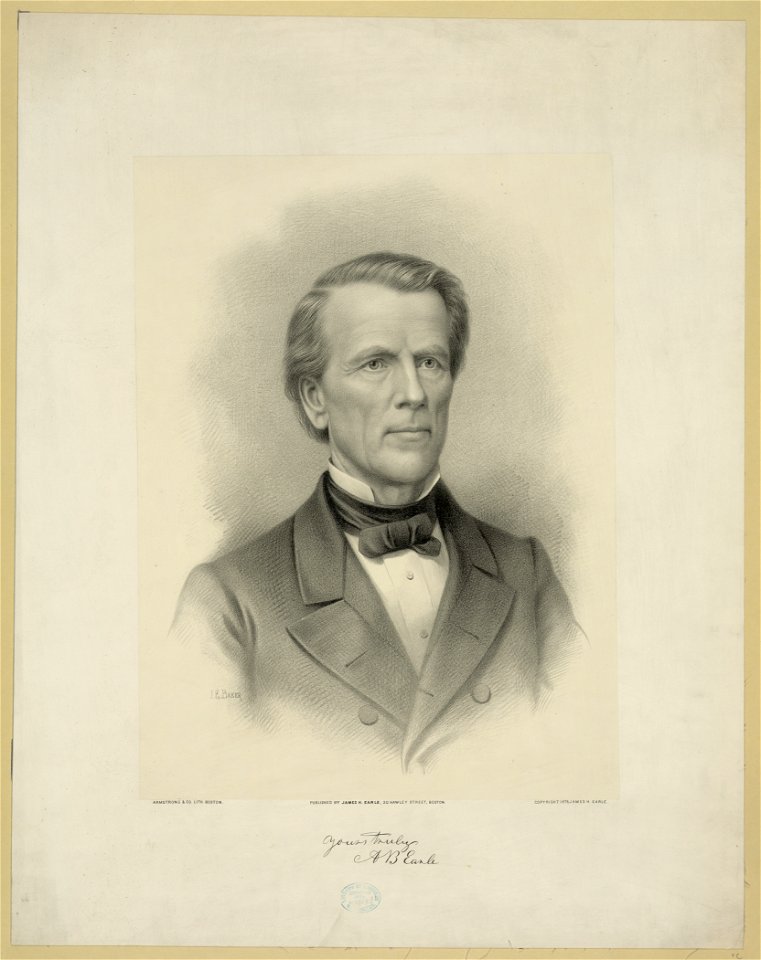 Yours truly A.B. Earle - J.E. Baker ; Armstrong & Co. Lith., Boston. LCCN2006676653