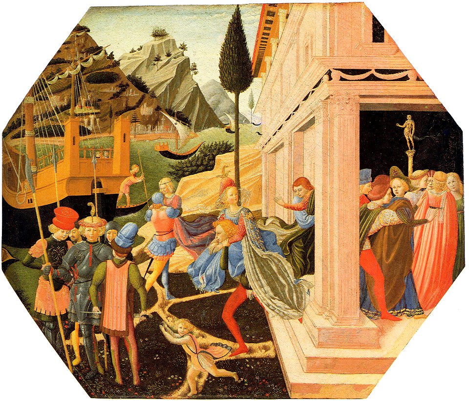Zanobi strozzi, rapimento di elena