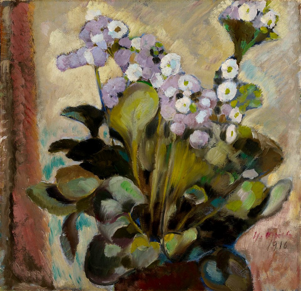 Yrjö Ollila - Kukkia ruukussa - A-2007-134 - Finnish National Gallery