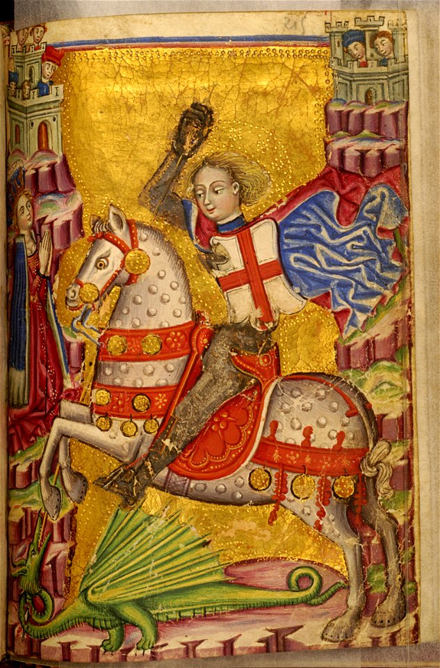 Zanino di Pietro - Saint George Killing the Dragon - Walters W322215R - Open Obverse