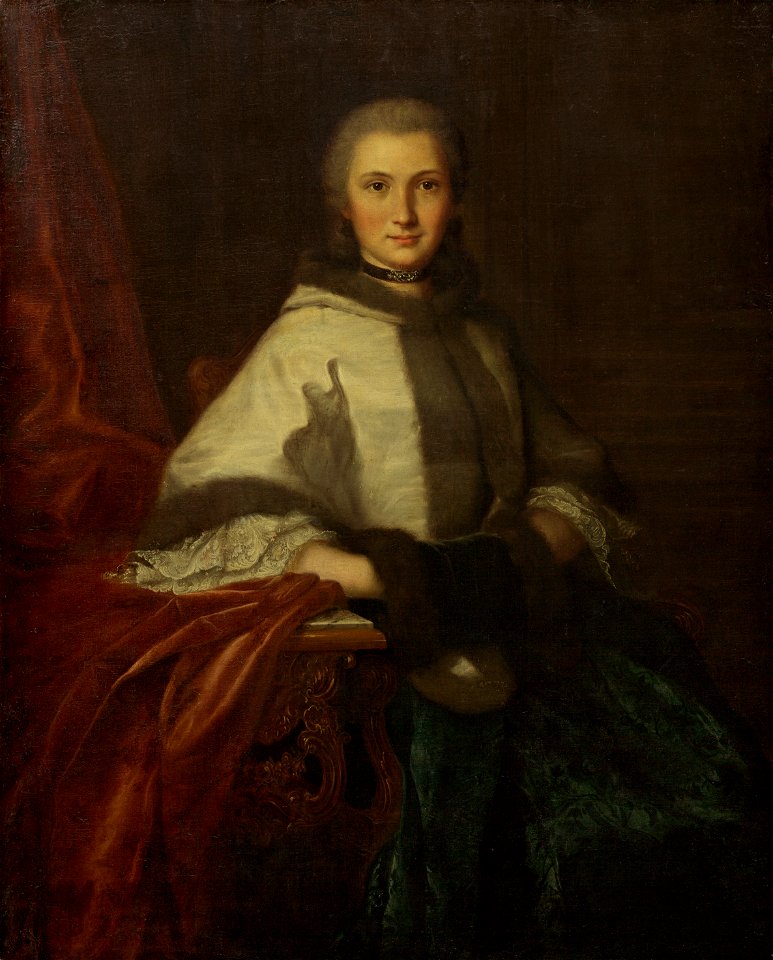 Young Woman with a Muff A10910